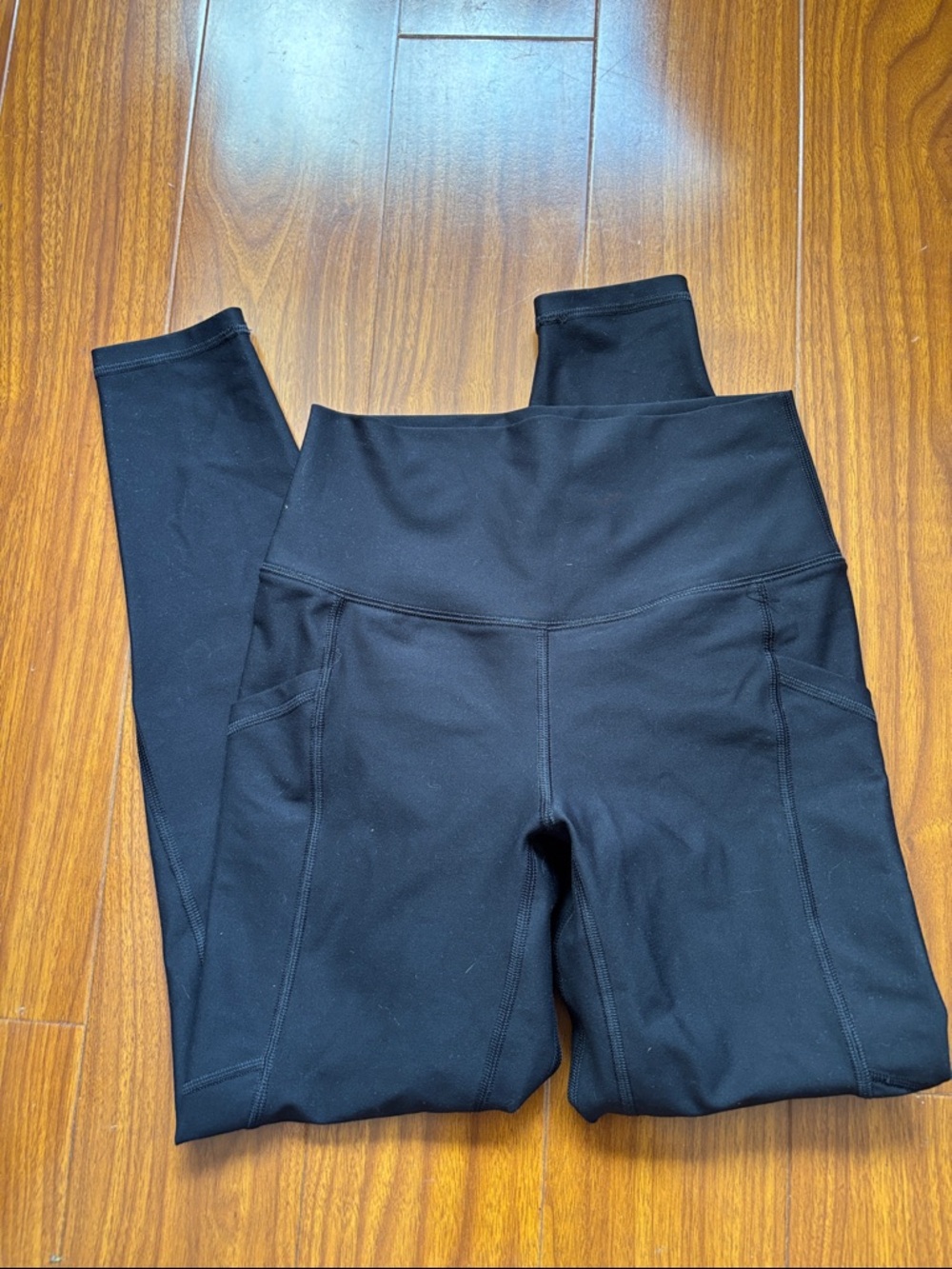 A+F YPB Black High Waisted Pocket Leggings